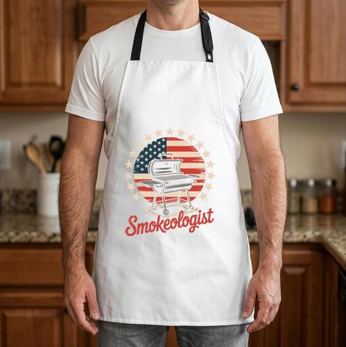 Smokeologist Grilling BBQ Dad Performance Apron - BBQ Dad Merch