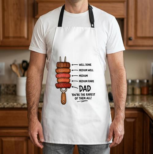 Women's Steak BBQ Dad You'Re The Rarest Of Them All Fathers Day Apron - BBQ Dad Merch