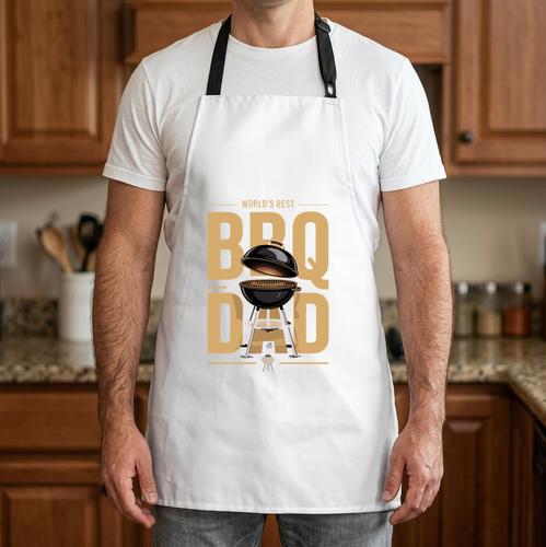 World's Best BBQ Dad Barbecue Performance Apron - BBQ Dad Merch