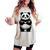 I Love Pandas 面白い、パンダが大好き レディースオーバーサイズコンフォートTシャツ Ivory