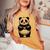 I Love Pandas 面白い、パンダが大好き レディースオーバーサイズコンフォートTシャツ Mustard