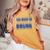 On Back You Might Be Drunk 面白い 飲酒 ユーモア レディースオーバーサイズコンフォートTシャツ Mustard On Back You Might Be Drunk 面白い 飲酒 ユーモア レディースオーバーサイズコンフォートTシャツ Mustard