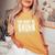 You Might Be Drunk 面白いタイポグラフィ アンティーク調引用 レディースオーバーサイズコンフォートTシャツ Mustard