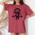 Dog Dad Mompace 宇宙飛行士ゴールデンドゥードル レディースオーバーサイズコンフォートTシャツ Crimson Dog Dad Mompace 宇宙飛行士ゴールデンドゥードル レディースオーバーサイズコンフォートTシャツ Crimson