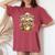Instant Human Just Add Coffee 面白いカフェインの引用 レディースオーバーサイズコンフォートTシャツ Crimson Instant Human Just Add Coffee 面白いカフェインの引用 レディースオーバーサイズコンフォートTシャツ Crimson