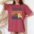 I Like Beer And Diving And Maybe 3 People 面白いギフト レディースオーバーサイズコンフォートTシャツ Crimson I Like Beer And Diving And Maybe 3 People 面白いギフト レディースオーバーサイズコンフォートTシャツ Crimson