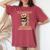 裏面1月39日 誕生日 男性 女性 1987年 テディベア レディースオーバーサイズコンフォートTシャツ Crimson 裏面1月39日 誕生日 男性 女性 1987年 テディベア レディースオーバーサイズコンフォートTシャツ Crimson