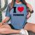 I Love Tomomi レディースオーバーサイズコンフォートTシャツ Blue Jean