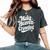 Make Heaven Crowded Christian Girl レトロ 宗教的 イエス レディースオーバーサイズコンフォートTシャツ Pepper