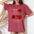 63年前に作られたバラの花 63歳 63歳の誕生日 レディースオーバーサイズコンフォートTシャツ Crimson 63年前に作られたバラの花 63歳 63歳の誕生日 レディースオーバーサイズコンフォートTシャツ Crimson