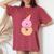 8歳の誕生日、女の子8歳、アイスクリーム、ナンバー8 レディースオーバーサイズコンフォートTシャツ Crimson 8歳の誕生日、女の子8歳、アイスクリーム、ナンバー8 レディースオーバーサイズコンフォートTシャツ Crimson