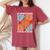 My Favoriteeason Is The Fall Of Fascismign Anti Fascism レディースオーバーサイズコンフォートTシャツ Crimson