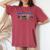 Tokyokyline Rainbow Bridge Tokyo Tower Tokyo Night レディースオーバーサイズコンフォートTシャツ Crimson