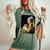 Girl With A Pearl Earring And A Cat 名画パロディ アート猫 長袖tシャツ レディースオーバーサイズコンフォートTシャツ Moss Girl With A Pearl Earring And A Cat 名画パロディ アート猫 長袖tシャツ レディースオーバーサイズコンフォートTシャツ Moss