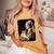 Girl With A Pearl Earring And A Cat 名画パロディ アート猫 長袖tシャツ レディースオーバーサイズコンフォートTシャツ Mustard Girl With A Pearl Earring And A Cat 名画パロディ アート猫 長袖tシャツ レディースオーバーサイズコンフォートTシャツ Mustard