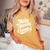 Make Heaven Crowded Christian Girl レトロ 宗教的 イエス レディースオーバーサイズコンフォートTシャツ Mustard