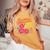 República Dominicana Qué Lo Que ドミニカ共和国 花 レディースオーバーサイズコンフォートTシャツ Mustard