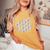 かわいいチンチラ花柄チンチラ 長袖tシャツ レディースオーバーサイズコンフォートTシャツ Mustard