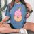 8歳の誕生日、女の子8歳、アイスクリーム、ナンバー8 レディースオーバーサイズコンフォートTシャツ Blue Jean 8歳の誕生日、女の子8歳、アイスクリーム、ナンバー8 レディースオーバーサイズコンフォートTシャツ Blue Jean