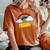 Present Cute arcastic Retrointage Rainbow レディースオーバーサイズコンフォートTシャツ Yam Present Cute arcastic Retrointage Rainbow レディースオーバーサイズコンフォートTシャツ Yam