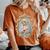聖母マリア カトリック 祈り 花柄 神聖なアイコン 肖像画 レディースオーバーサイズコンフォートTシャツ Yam 聖母マリア カトリック 祈り 花柄 神聖なアイコン 肖像画 レディースオーバーサイズコンフォートTシャツ Yam