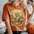 聖母マリアの祈り 花 カトリック 祈り 神聖な芸術 レディースオーバーサイズコンフォートTシャツ Yam