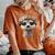 花柄クラウン付きのかわいいミーアキャット レディースオーバーサイズコンフォートTシャツ Yam 花柄クラウン付きのかわいいミーアキャット レディースオーバーサイズコンフォートTシャツ Yam