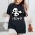 Cute Kawaii Pandas Pajama かわいいパンダのパジャマ レディースオーバーサイズコンフォートTシャツ 黒