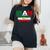Iran Lionun Flagiranpersianflag Of Iran 長袖tシャツ レディースオーバーサイズコンフォートTシャツ 黒