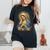 聖母マリアの祈りの肖像画 神聖な花の祈りのアート レディースオーバーサイズコンフォートTシャツ 黒 聖母マリアの祈りの肖像画 神聖な花の祈りのアート レディースオーバーサイズコンフォートTシャツ 黒