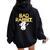 Bad Rabbit Bunny Avec Couteau Hater Sweat à capuche oversize pour femme avec imprimé dans le dos Noire Bad Rabbit Bunny Avec Couteau Hater Sweat à capuche oversize pour femme avec imprimé dans le dos Noire