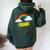 Present Cute arcastic Retrointage Rainbow レディース オーバーサイズ パーカー バックプリント ネイビーブルー