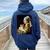 Girl With A Pearl Earring And A Cat 名画パロディ アート猫 長袖tシャツ レディース オーバーサイズ パーカー バックプリント 森 Girl With A Pearl Earring And A Cat 名画パロディ アート猫 長袖tシャツ レディース オーバーサイズ パーカー バックプリント 森