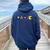 Retro Arcade Game Horror Movie Ghosts Costume Kids Women Oversized Hoodie Back Print Navy Blue