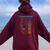 Pacific Crest Trail Thru ハイキングシャツギフト。男性にも女性にも。 レディース オーバーサイズ パーカー バックプリント マルーン Pacific Crest Trail Thru ハイキングシャツギフト。男性にも女性にも。 レディース オーバーサイズ パーカー バックプリント マルーン
