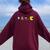 Retro Arcade Game Horror Movie Ghosts Costume Kids Women Oversized Hoodie Back Print Maroon