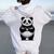 I Love Pandas 面白い、パンダが大好き レディース オーバーサイズ パーカー バックプリント 白 I Love Pandas 面白い、パンダが大好き レディース オーバーサイズ パーカー バックプリント 白