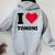 I Love Tomomi レディース オーバーサイズ パーカー バックプリント Sport Grey I Love Tomomi レディース オーバーサイズ パーカー バックプリント Sport Grey