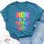Mom Of The Birthday Girl Matching Family Party Bella Canvas T-shirt Heather Deep Teal