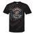 Canoe Fishing Crew Vintage Bass Paddles Tie-Dye T-Shirts Black Tie-Dye
