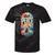 Find Peace Paddle On Canoe Mountain Sunset Tie-Dye T-Shirts Black Tie-Dye