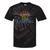 It's A Good Day For Canoeing Retro 70s Vintage Distressed Raglan Baseball Tee Tie-Dye T-Shirts Black Tie-Dye