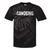 Vintage Canoeing Text Hobby Apparel Raglan Baseball Tee Tie-Dye T-Shirts Black Tie-Dye