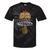 Vintage Retro Canoe Paddle & Mountains Rafting Tie-Dye T-Shirts Black Tie-Dye