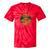 Canoe Canoeing Retro River Rat Raglan Baseball Tee Tie-Dye T-Shirts Red Tie-Dye
