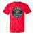 Canoe Fishing Crew Vintage Bass Paddles Tie-Dye T-Shirts Red Tie-Dye