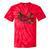 Canoe Ghost Camping Ghost Lake Halloween Spooky Fall Camping Tie-Dye T-Shirts Red Tie-Dye