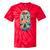 Find Peace Paddle On Canoe Mountain Sunset Tie-Dye T-Shirts Red Tie-Dye