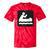 Outdoors Water Sports Canoe Canoeist Raglan Baseball Tee Tie-Dye T-Shirts Red Tie-Dye