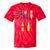 Paddle Canoe Tie-Dye T-Shirts Red Tie-Dye